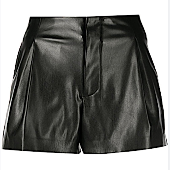Alice + Olivia STEFFIE VEGAN LEATHER SHORT - Picture 10 of 13